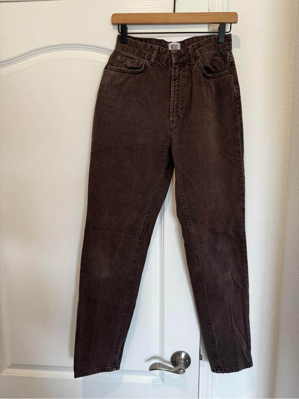 Urban Outfitters BDG Mom High-Rise Jeans in Taupe